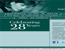 Tablet Screenshot of beckerpublicrelations.com